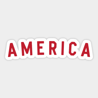 America Red Sticker